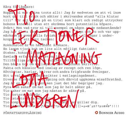 Tio lektioner i matlagning - Lotta Lundgren.